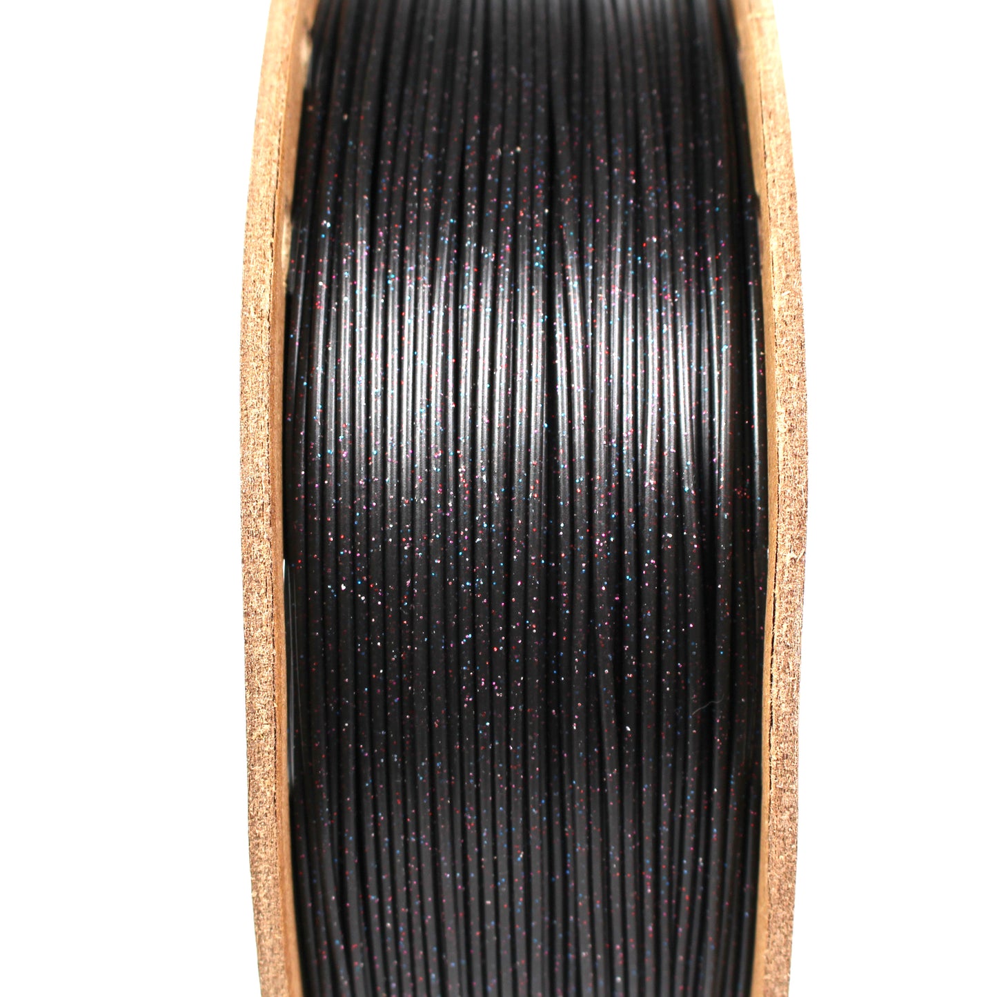 PLA - Black Filament with Red-Blue-Purple Glitter