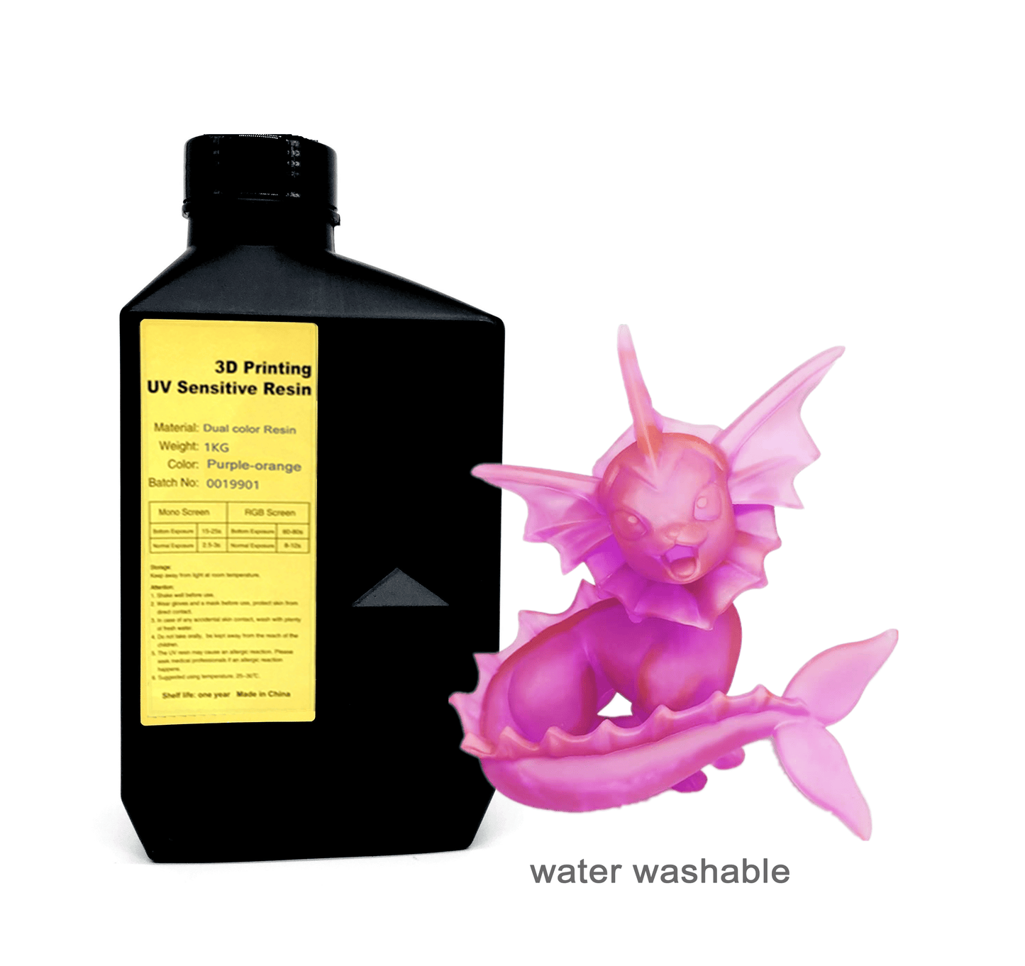 Water Washable - Orange + Purple