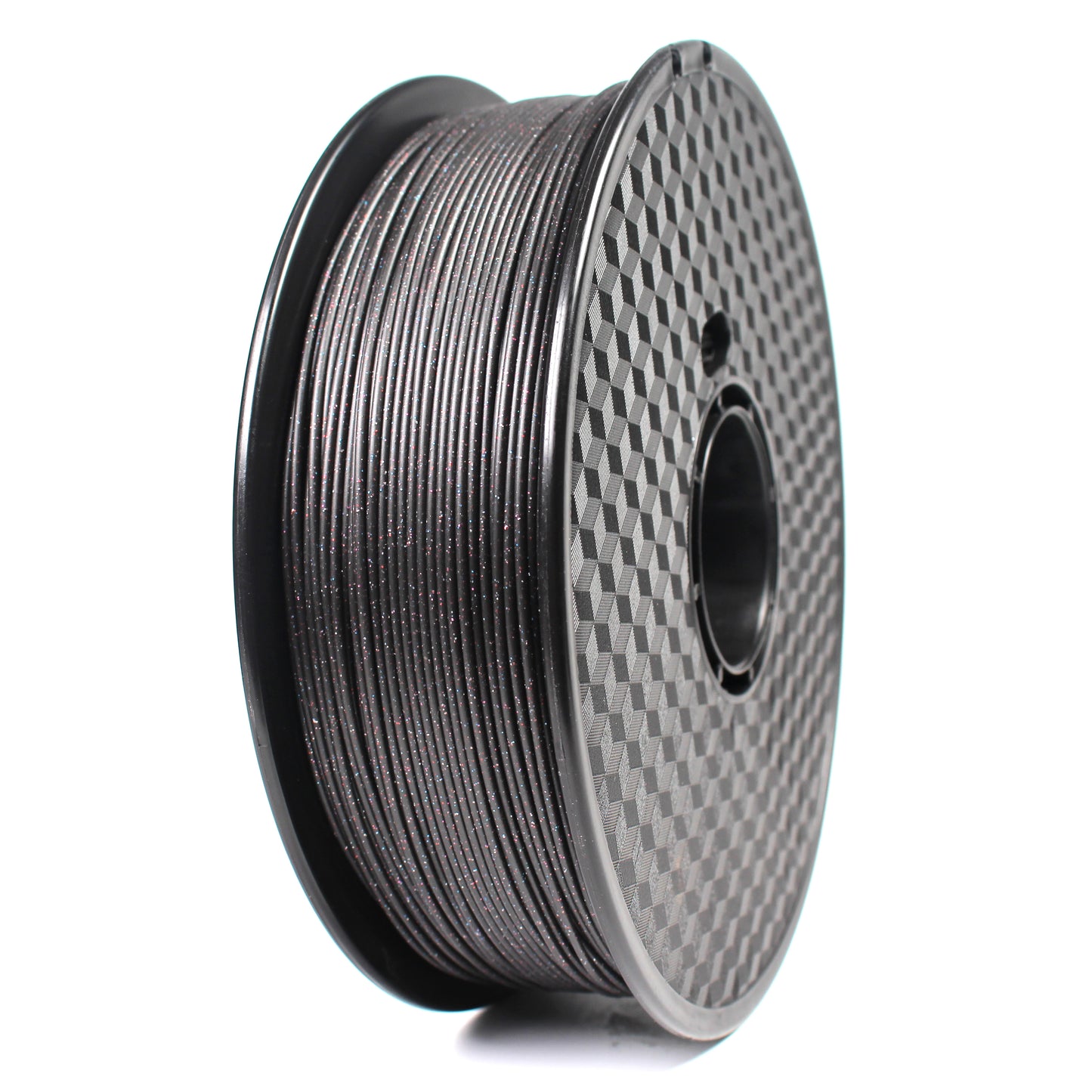 PLA - Black Filament with Red-Blue-Purple Glitter