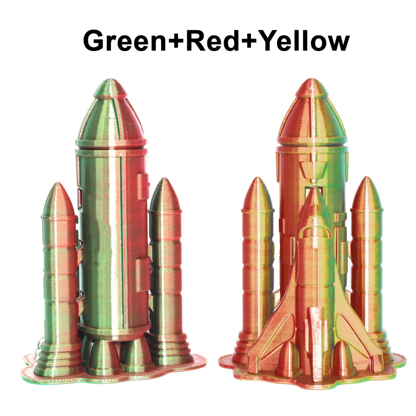 PLA Tri - Red / Gold / Green